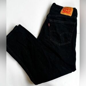 Black Denim Levi 505s